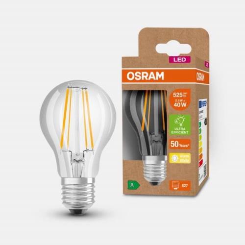 OSRAM LED-lamppu E27 A60 2,5W 525lm 3000K kirkas