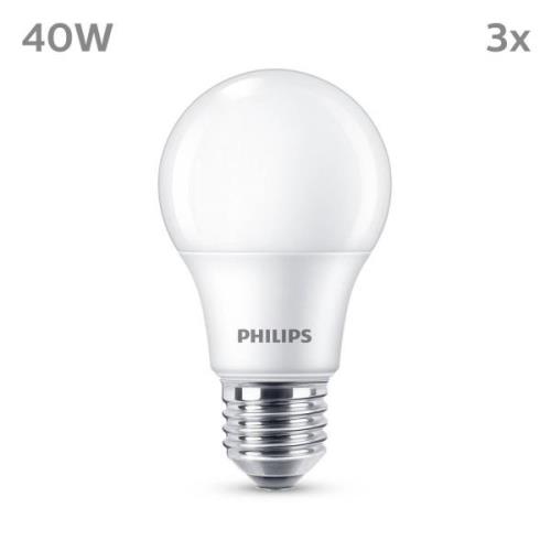 Philips-LED-lamppu E27 4,9W 470lm 2700K matta 3kpl