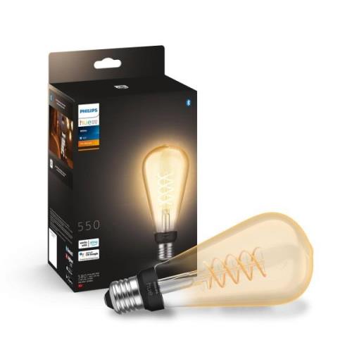 Philips Hue White E27 7W filamentti ST72 550 lm