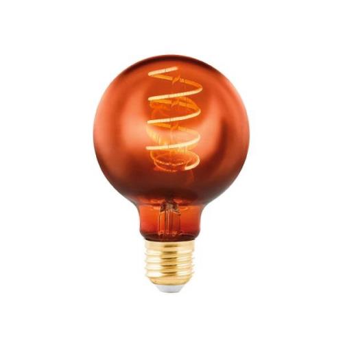 LED-Globe E27 G80 4W filament 2 000 K kupari