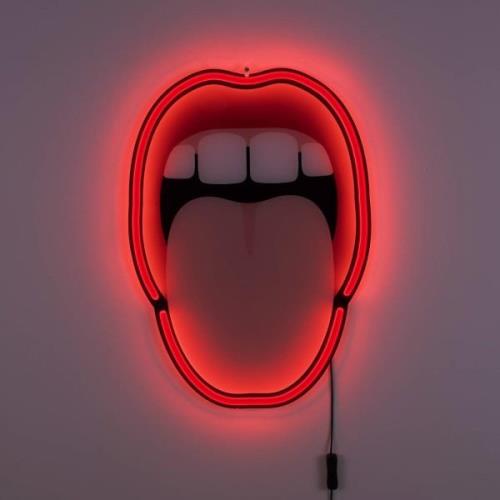 LED-koristeseinävalaisin Tongue, 41 x 58 cm