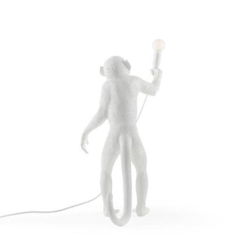 LED-koristeterassivalo Monkey Lamp pysty/valkoinen