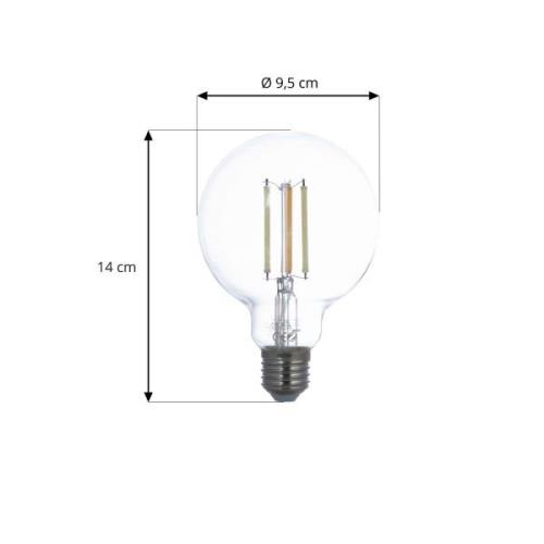 LUUMR Smart LED E27 G95 7W kirkas ZigBee Tuya Hue ZigBee Tuya Hue