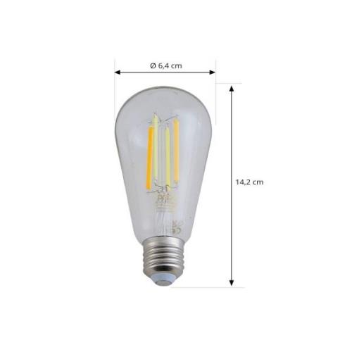 LUUMR Smart LED E27 ST64 7W kirkas ZigBee Tuya Hue ZigBee Tuya Hue