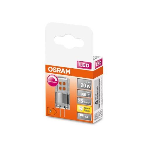 OSRAM PIN 12V LED kaksikantainen G4 2W 200lm dim