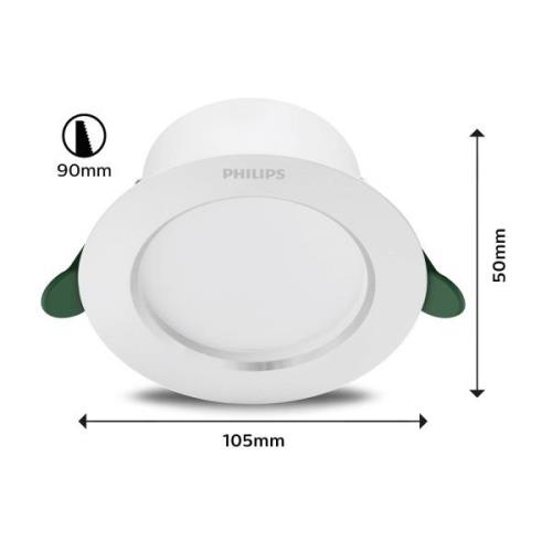 Philips Diamond Cut LED spot 10.5cm 400lm/2.2W 840