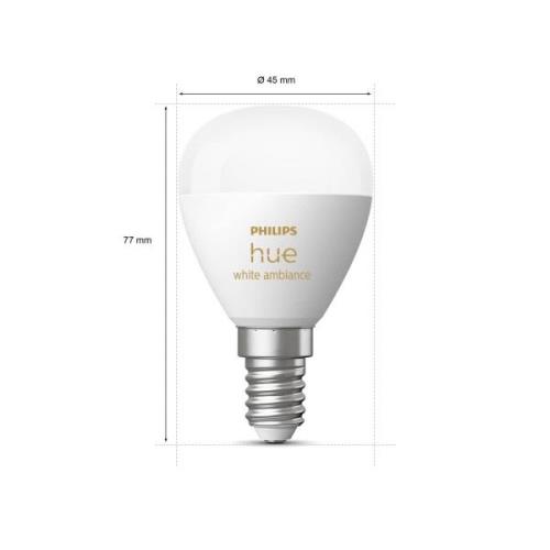 Philips Hue White Ambiance pisara E14 5,1 W 470 lm