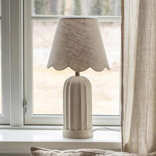 PR Home pöytävalaisin Haley, beige, tekstiiliä, Ecomix, korkeus 50 cm