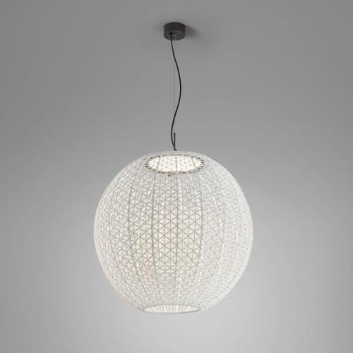 Bover Nans Sphere S/80 LED-riippuvalaisin ulkona beige