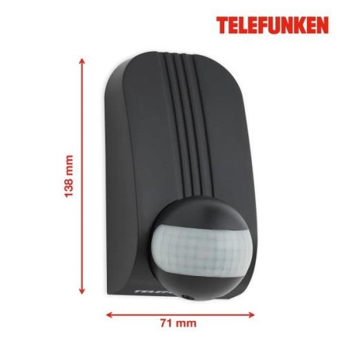 Liiketunnistin Funchal, maks. 1 000 W LED, musta