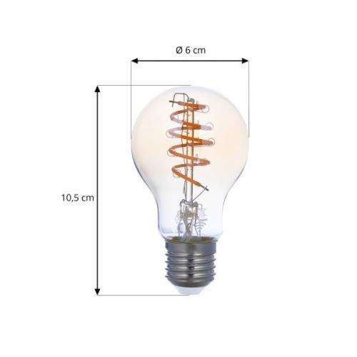 LUUMR Smart LED-lamppu 2 kpl E27 A60 4.9W keltainen Tuya Tuuma