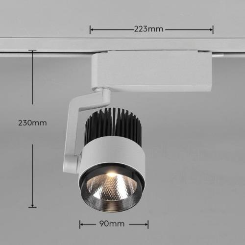 LED-spotti Radiator DUOline, CCT, titaaninvärinen