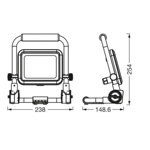 Ledvance LED-työvalo Value R-Stand valonheitin 20W