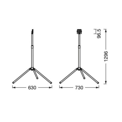 Ledvance LED-työvalo Value Tripod yhden liekin 10W