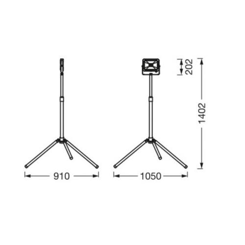 Ledvance LED-työvalo Value Tripod yhden liekin 30W