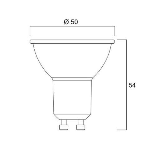 Sylvania-LED-heijastin GU10 2 W, 3 000 K, 360 lm