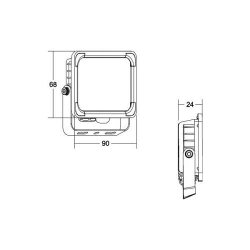 BRUMBERG Neo Micro LED-valonheitin, leveys 9 cm, 4000K