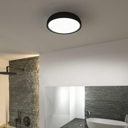 Paulmann Oka -LED-kattovalo IP44 CCT, musta