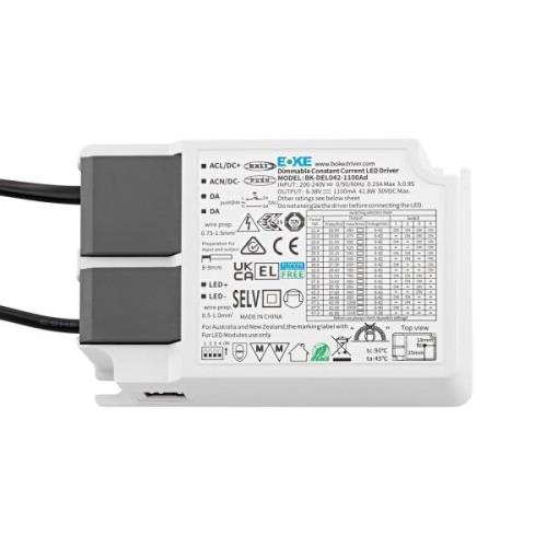 LED-ohjain Powerline Panel CC, DALI, 42 W, 450 - 1,100 mA