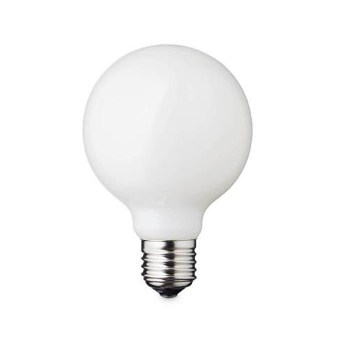 LED-lamppu Globe, E27, Ø 8 cm, matta, 5 W, 2200 K