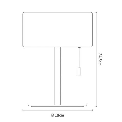 Calex LED-ladattava pöytävalaisin, IP44, vetokytkin