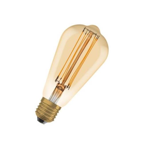 OSRAM LED Vintage 1906 Edison, kultainen, E27, 5,8 W, 822, dim.