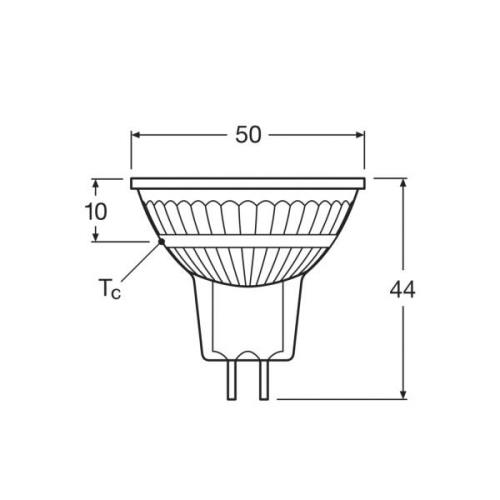 OSRAM LED-heijastin, GU5.3, 4,3 W, 12 V, 2700 K, 120°