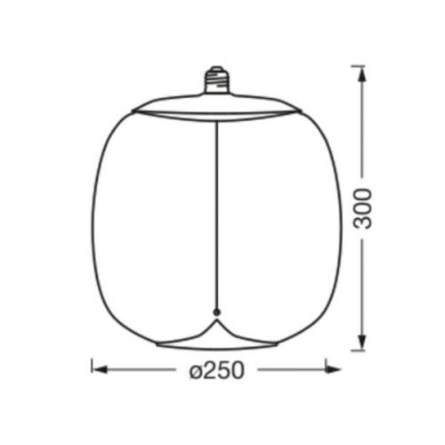 OSRAM Vintage 1906 Big Oval, savu, E27, 1800 K, hehkulamppu