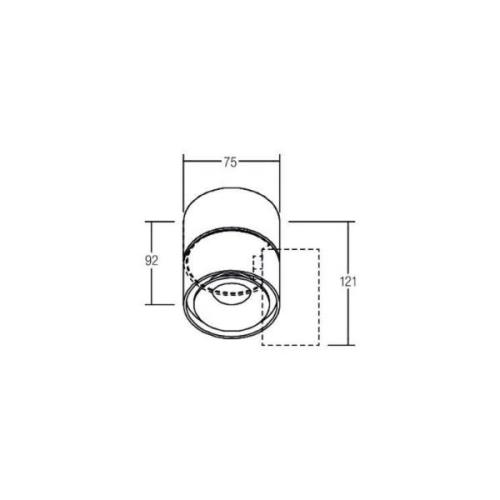 BRUMBERG LED-kattovalaisin Circle Mini, Ø 7,5 cm, valkoinen