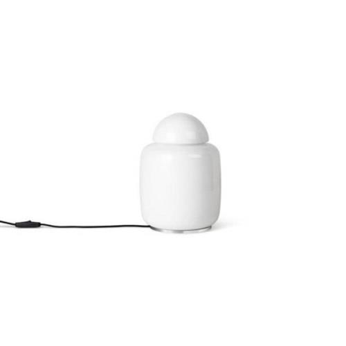 ferm LIVING Bell pöytävalaisin, lasi, valkoinen, korkeus 27,7 cm