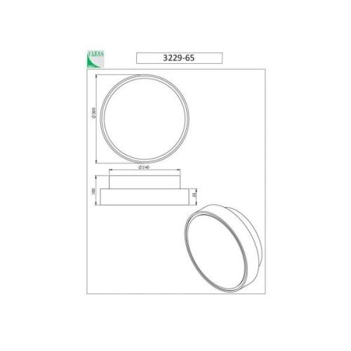 Hatton seinävalaisin, Ø 30 cm, 2 x E27, valkoinen, IP65