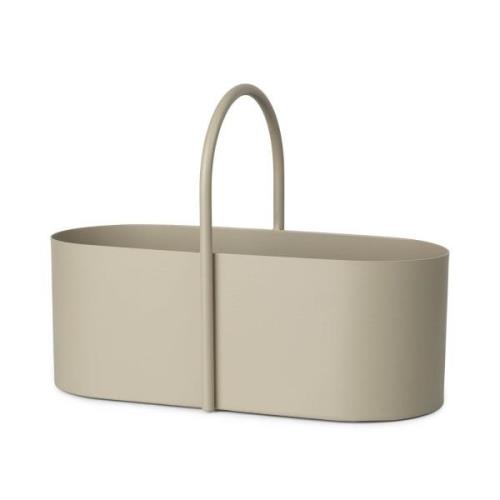 ferm LIVING Grib työkalulaatikko, beige, 35 cm leveä, rautaa