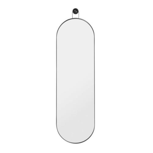 ferm LIVING seinäpeili Poise, soikea, korkeus 99 cm, lasi, rauta