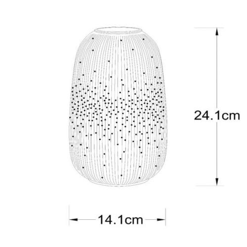 Flores pöytävalaisin, Ø 14,1 cm, posliini, valkoinen, E14