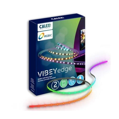 Calex LED-Strip Vibey, pituus 2 m, USB, kaukosäädin, RGBIC, CCT