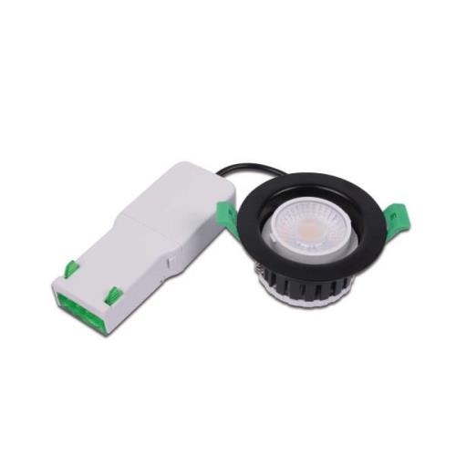 Eco R 68 LED upotettava valonheitin, valkoinen, Ø 9 cm, metalli, IP65,