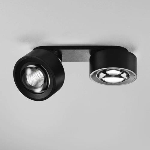 Egger LED-kohdevalaisin Clippo Optic Duo, musta/musta, 2-valo DTW