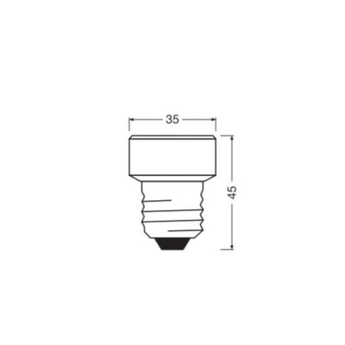 OSRAM LED Star Flat E27 3,5W 2700K 3-Step-dim vaihdettava rengas