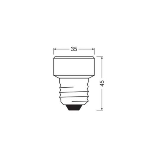 OSRAM LED Star Flat E27 3.5W 4,000K 3-Step-dim vaihdettava rengas