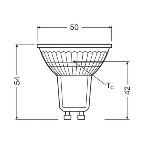 OSRAM LED-lamppu PAR16 heijastin GU10 1.3W 36° 4,000K