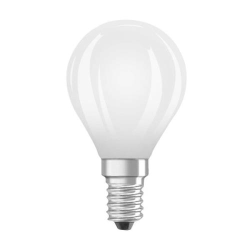 OSRAM LED hehkulamppu pudotus E14 1.2W matta 2700K 255lm