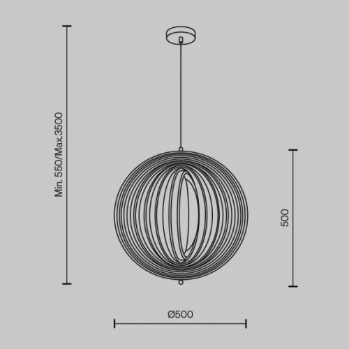 Maytoni Roots-riippuvalaisin, pallomainen muoto, Ø 50 cm, beige, puuta