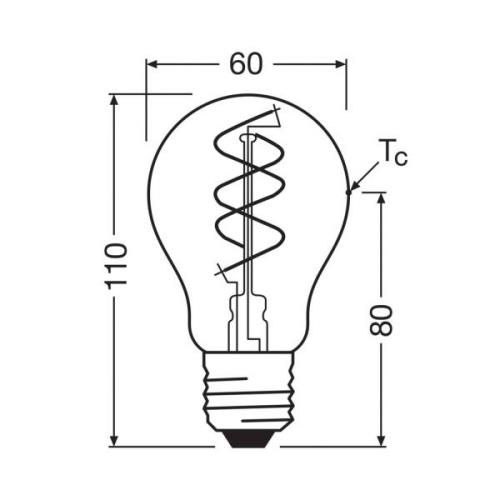 OSRAM LED Vintage E27 8W 2 200K kierre hehkulanka kirkas himmeä hämärä