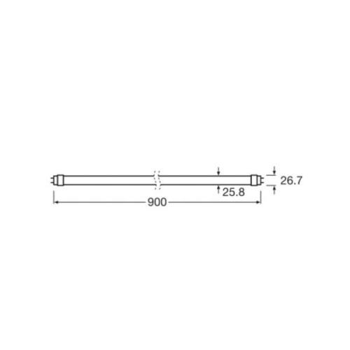 OSRAM LED-kasvilamppu T8 10W putki Fluora 2,500K 90cm