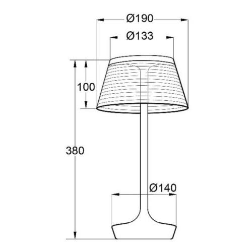 Aluminor La Petite Lampe-LED-pöytälamppu valkoinen