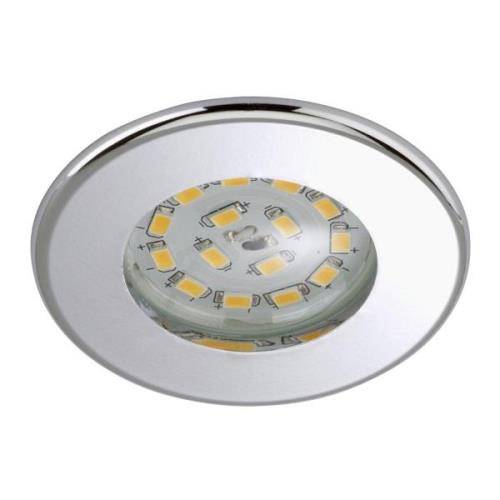 Tehokas LED-uppokohdevalaisin Nikas IP44 kromi