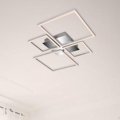 Frame LED-kattovalaisin, CCT, 4-valo, alumiini