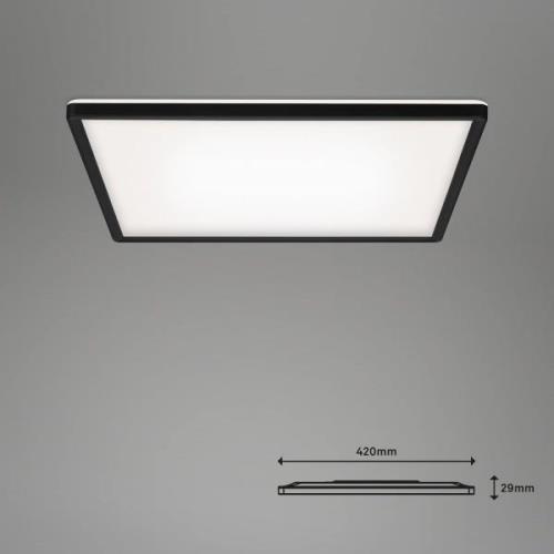 LED kattovalaisin Slim smart musta dim CCT 42x42cm