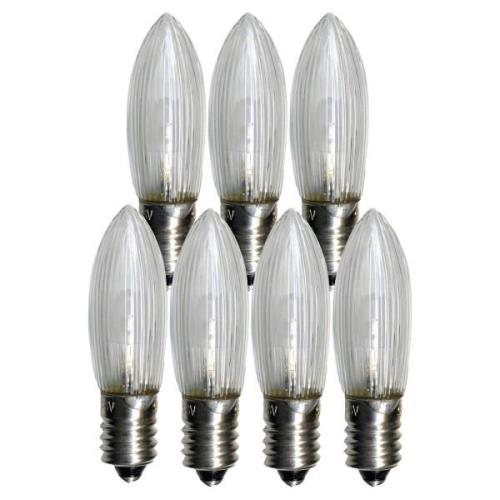 LED-vaihtolamppu E10 0.2W 2,100K 7-pack 7-pack