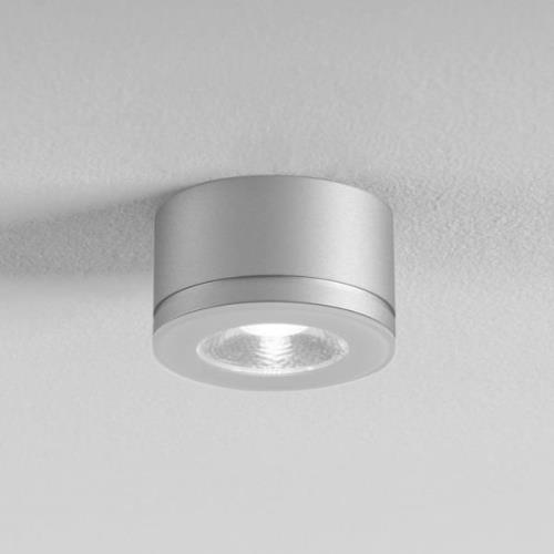 Egger LED-alasvalo Newton, harmaa, 30°, 3 000 K Ø 6,3 cm IP54